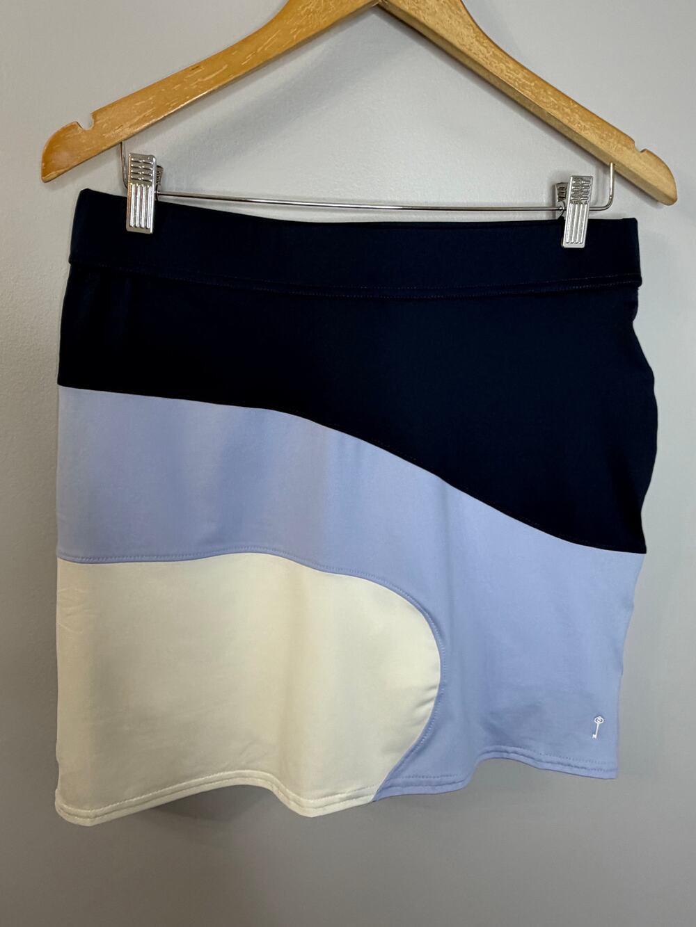 Belyn Key Women's Brooklyn Golf Skort Sz S Chalk/Ink/Ice Skort